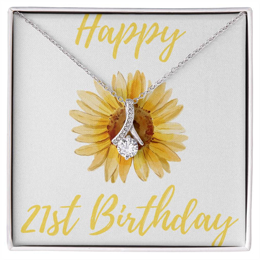 Happy 21st Birthday Alluring Beauty Necklace-[product type]