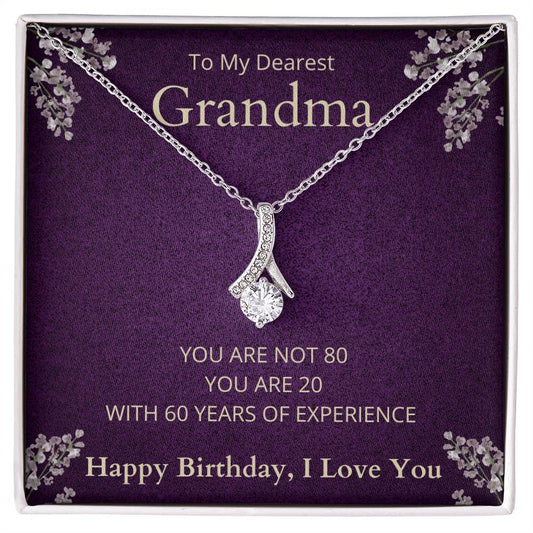 Grandma 80th Birthday Alluring Beauty Necklace-[product type]