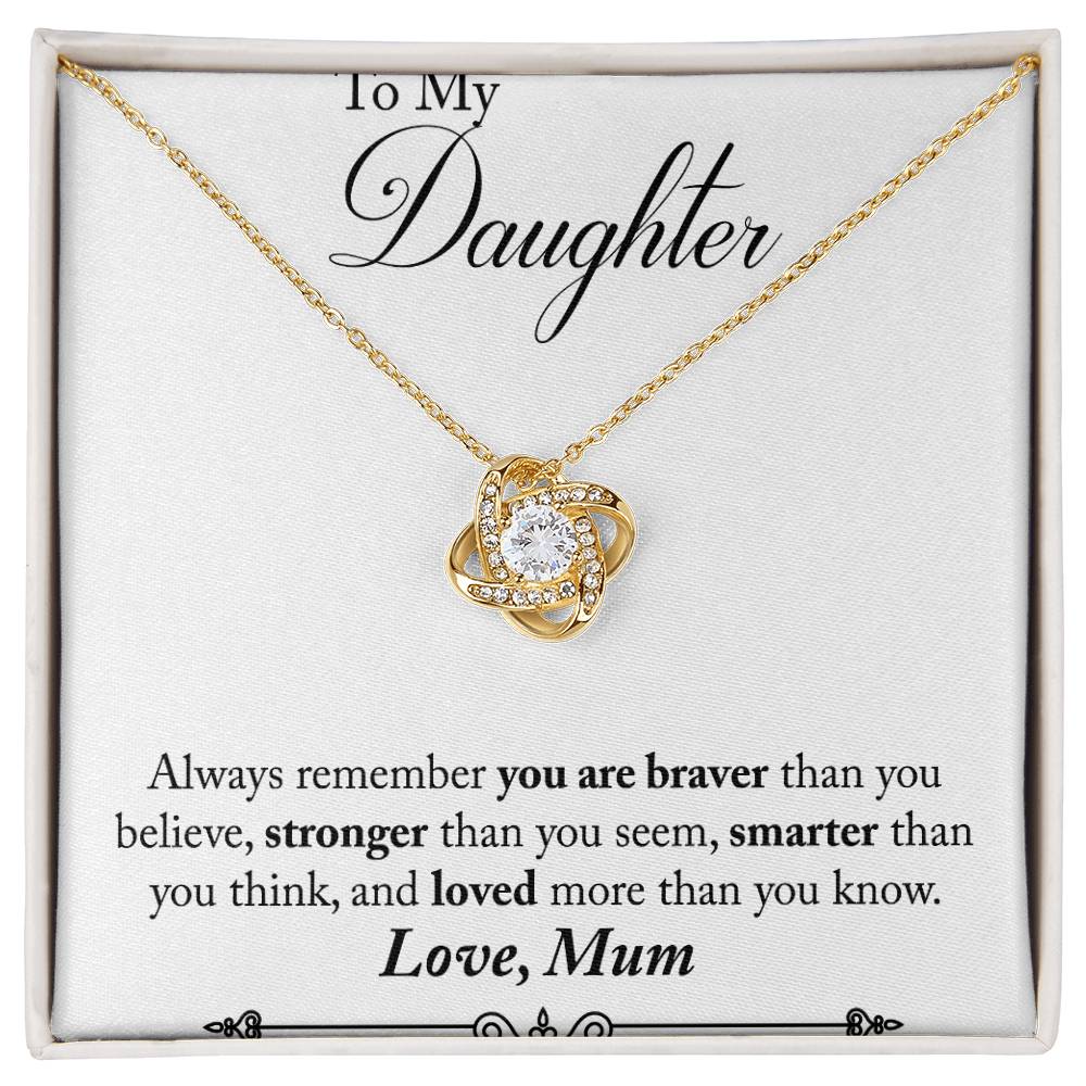 Mum to Daughter Knot Necklace-[product type]