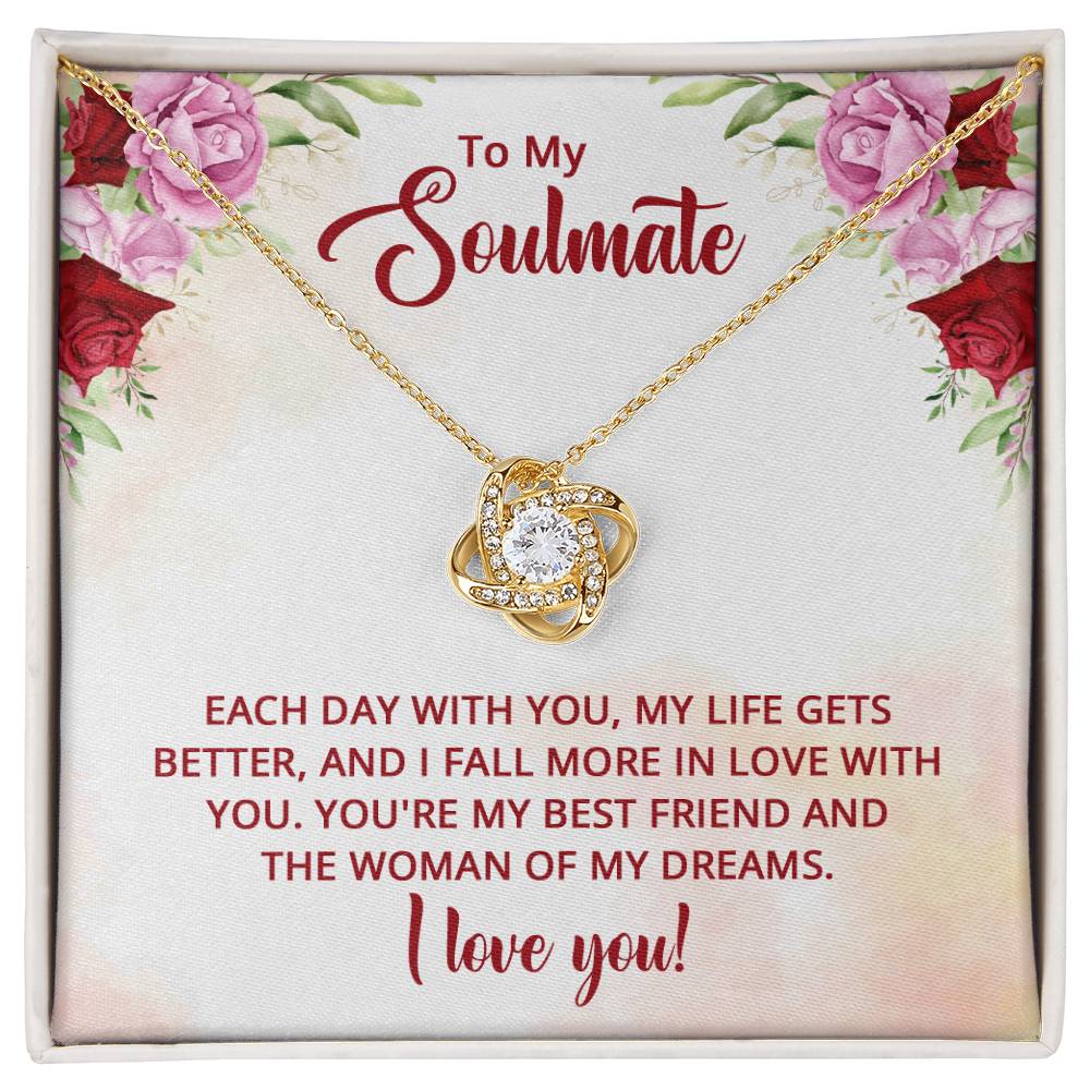 Soulmate Woman of My Dreams Knot Necklace-[product type]