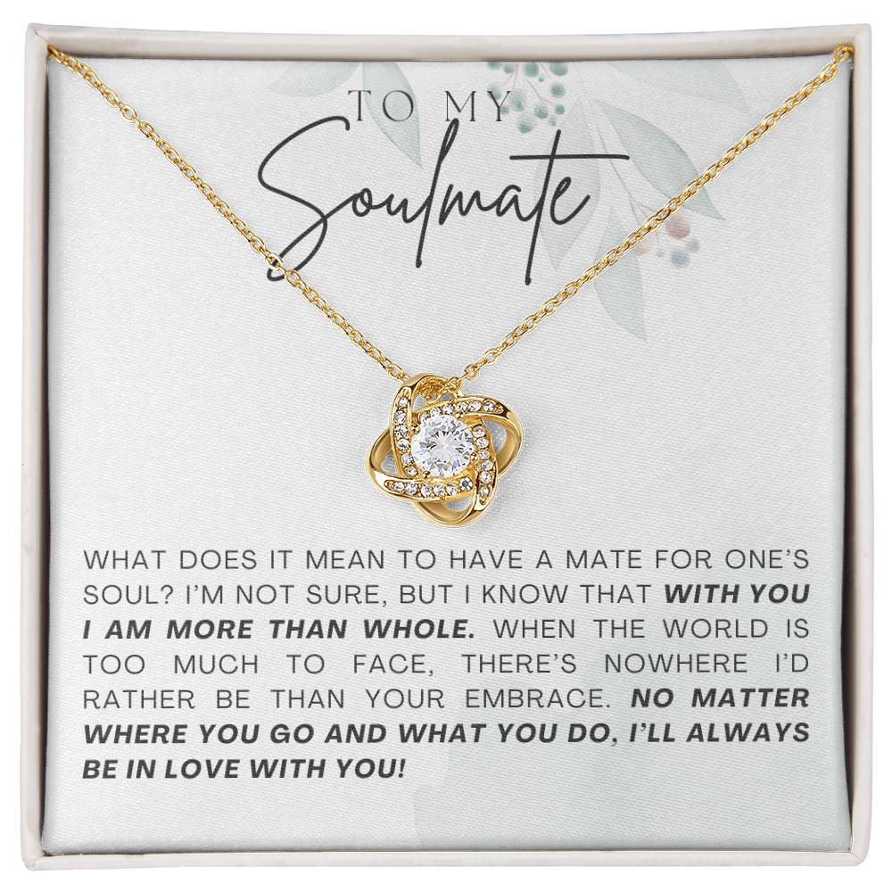 To My Soulmate Necklace, Christmas, Valentine Gift For Her, Gift For Soulmate-[product type]