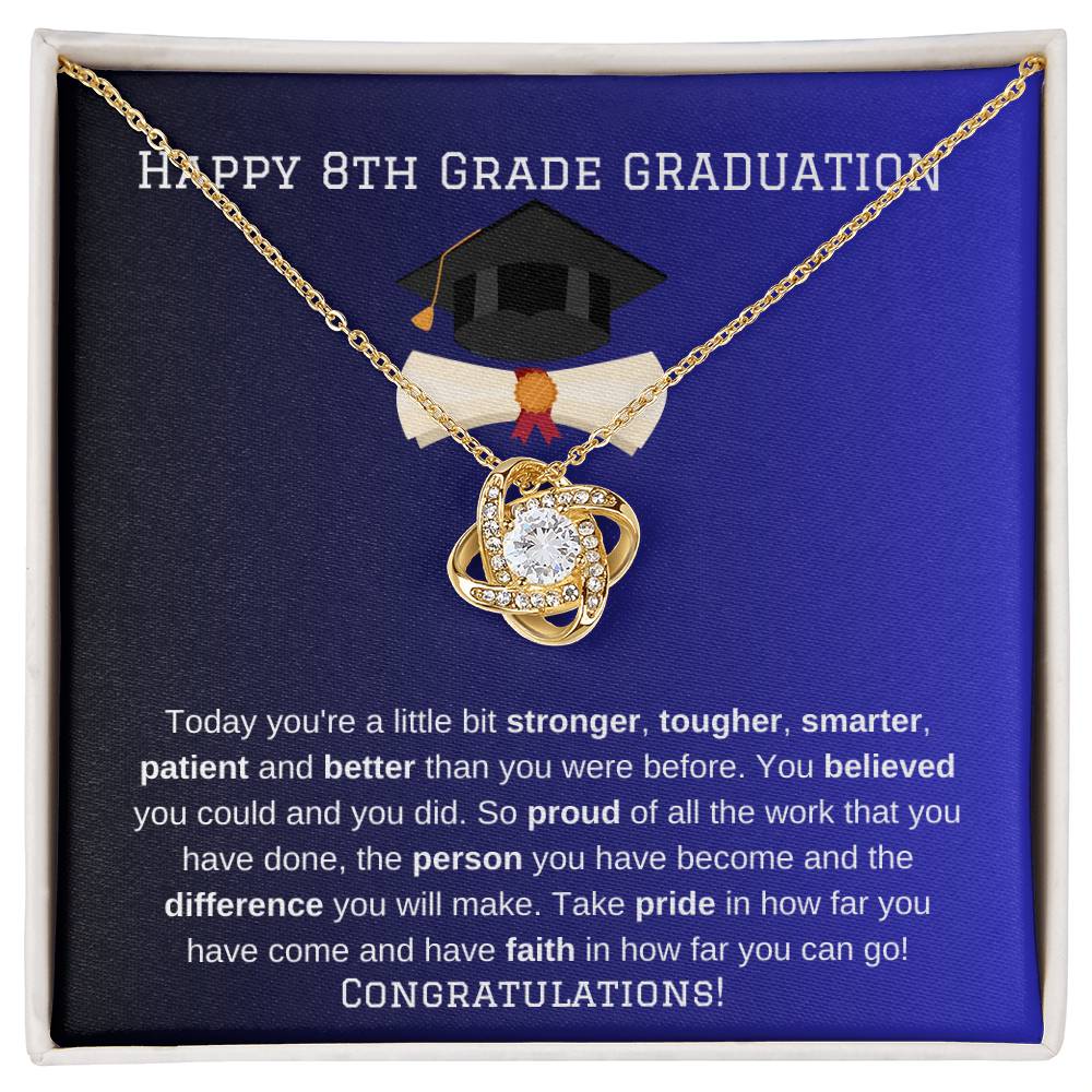 8th Grade Graduation Necklace Gift-[Heartfelt Family Gift]