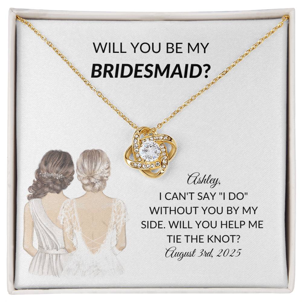 Personalized Bridesmaid Proposal Necklace Gift-[product type]