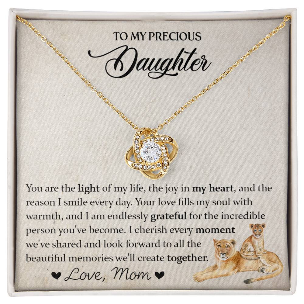 To My Daughter Gift, Daughter Necklace, Daughter Jewelry Gifts from  Mom-[product type]