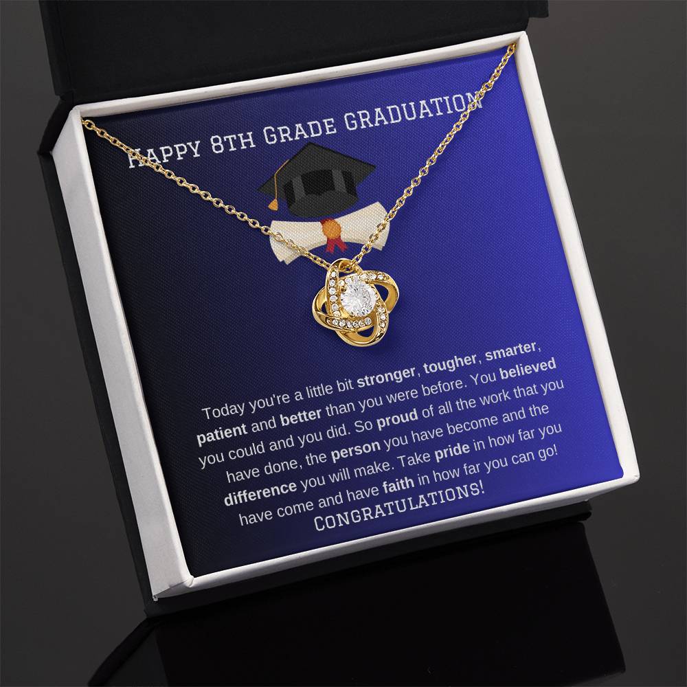 8th Grade Graduation Necklace Gift-[Heartfelt Family Gift]