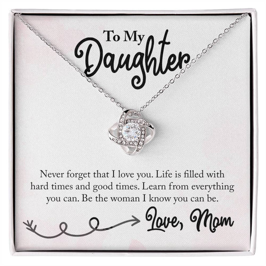 To My Daughter Knot Necklace-[product type]