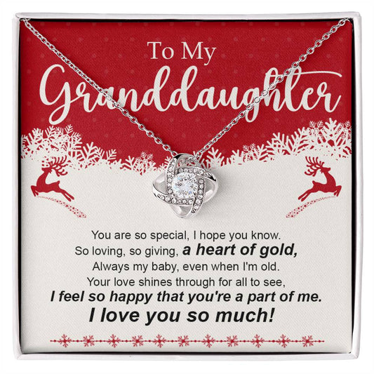 To My Granddaughter Necklace, Christmas Gift For Granddaughter-[product type]