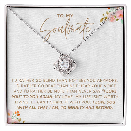 To My Soulmate Necklace, Christmas, Valentine Gift For Her, Gift For Soulmate-[product type]