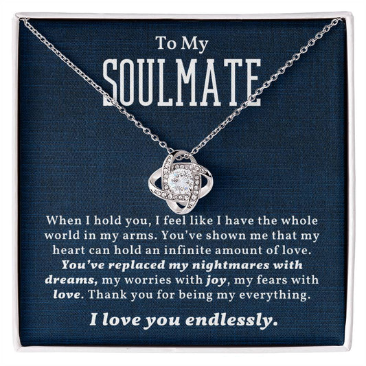 To My Soulmate Necklace, Christmas, Valentine Gift For Her, Gift For Soulmate-[product type]