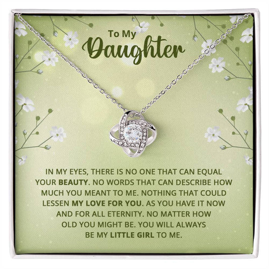 Daughter - Nothing Could Lessen my Love For You Knot Necklace-[product type]