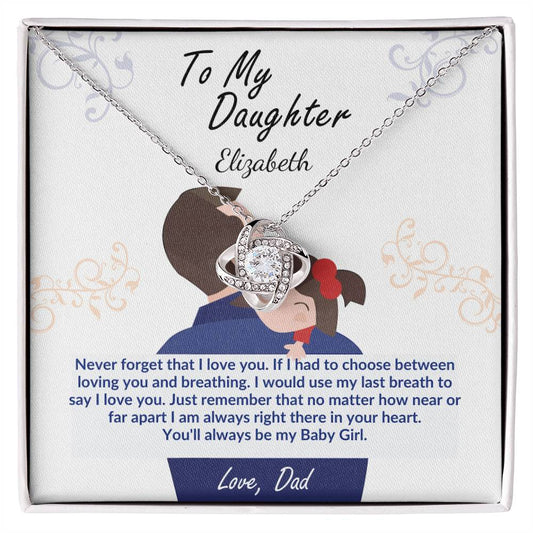 Daughter Necklace Gift from Dad-[product type]