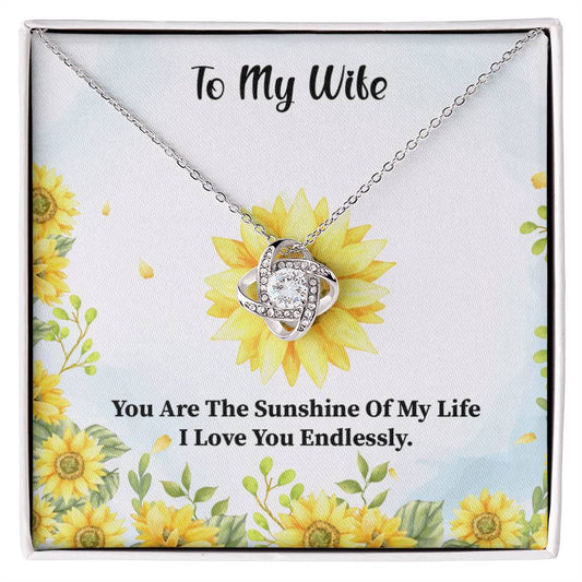 Wife Sunshine Knot Necklace-[product type]