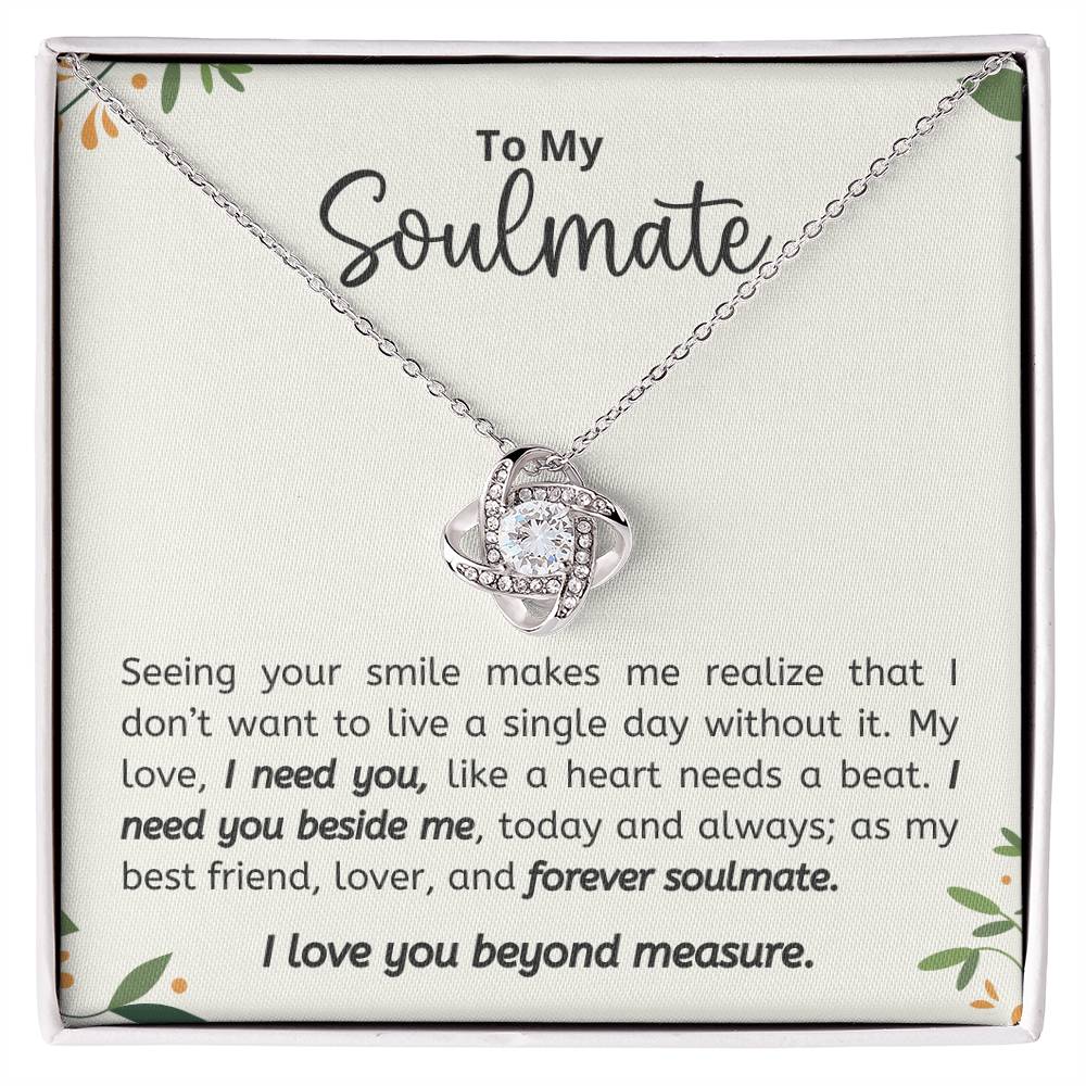 To My Soulmate Necklace, Christmas, Valentine Gift For Her, Gift For Soulmate-[product type]