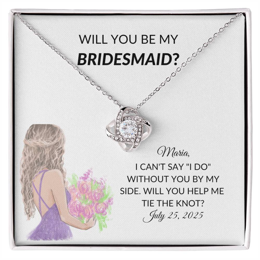 Personalized Bridesmaid Proposal Necklace Gift-[product type]