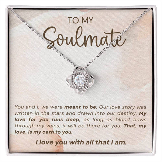 To My Soulmate Necklace, Christmas, Valentine Gift For Her, Gift For Soulmate-[product type]