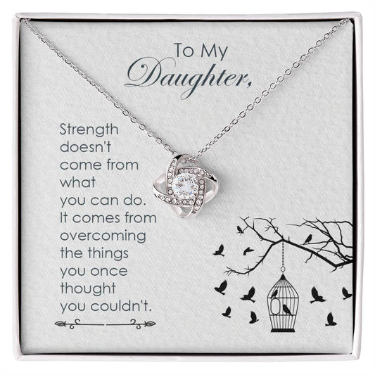 Daughter Strength Knot Necklace-[product type]