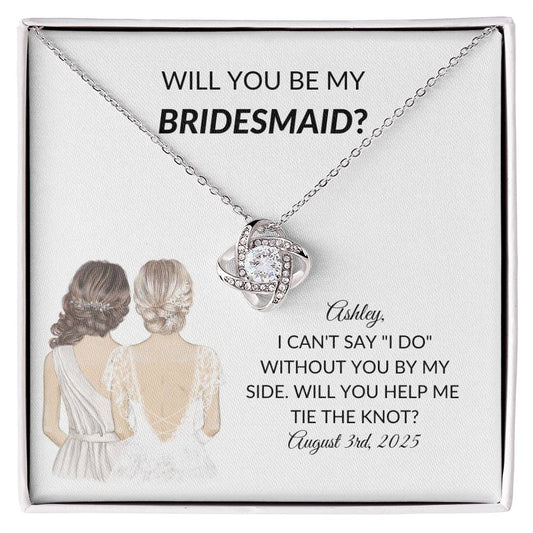 Personalized Bridesmaid Proposal Necklace Gift-[product type]