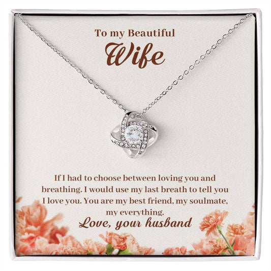 Wife Loving You Knot Necklace-[product type]