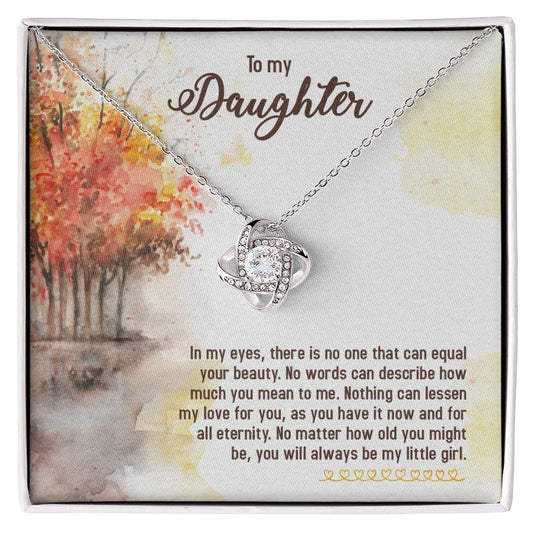 Daughter in My Eyes Knot Necklace-[product type]