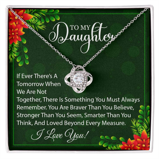 To My Daughter Christmas Gift, Daughter Necklace, Daughter Jewelry Gifts from Dad Mom-[product type]