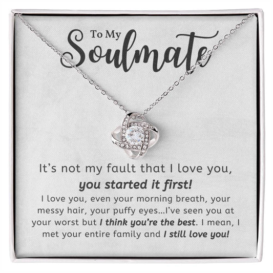 To My Soulmate Necklace, Christmas, Valentine Gift For Her, Gift For Soulmate-[product type]