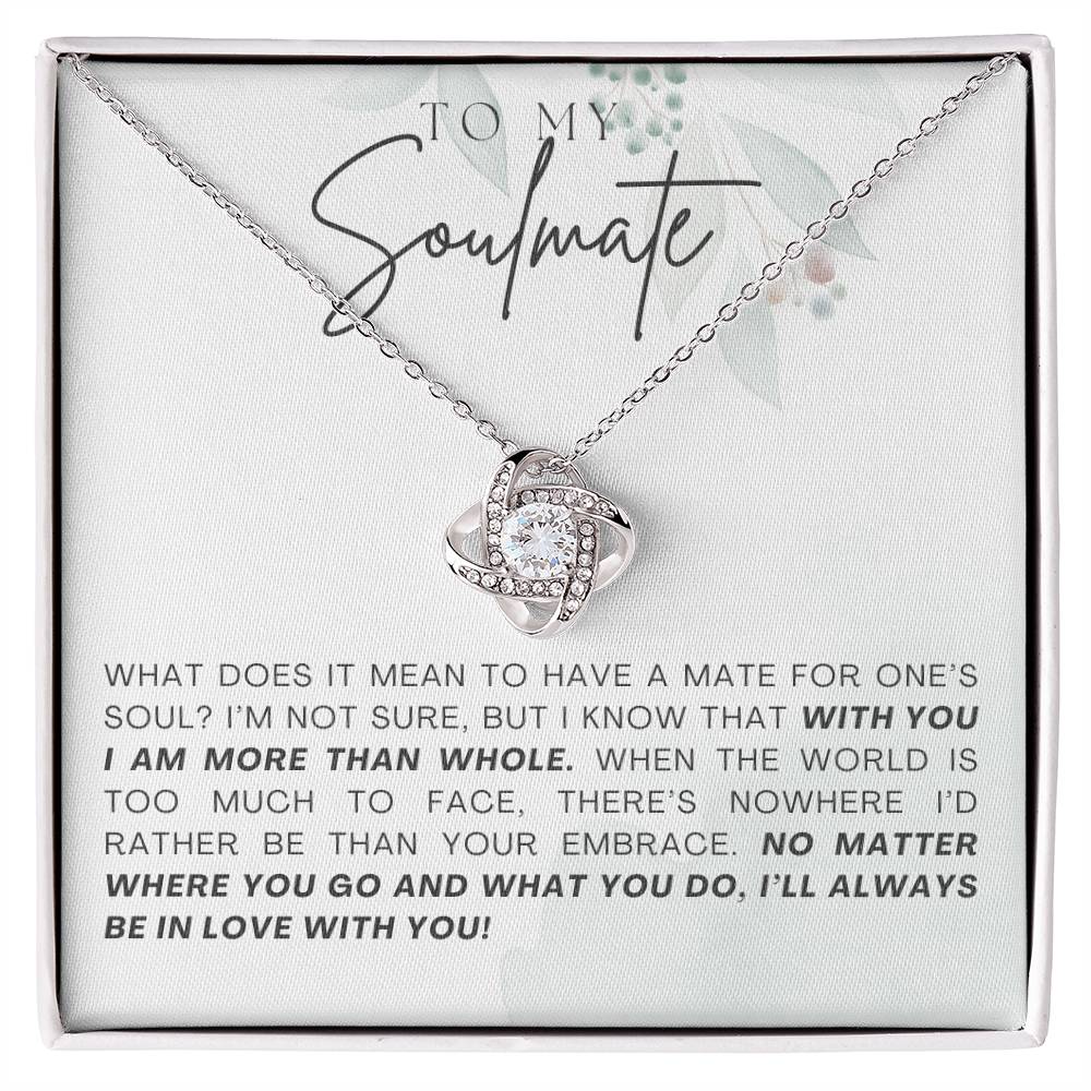 To My Soulmate Necklace, Christmas, Valentine Gift For Her, Gift For Soulmate-[product type]