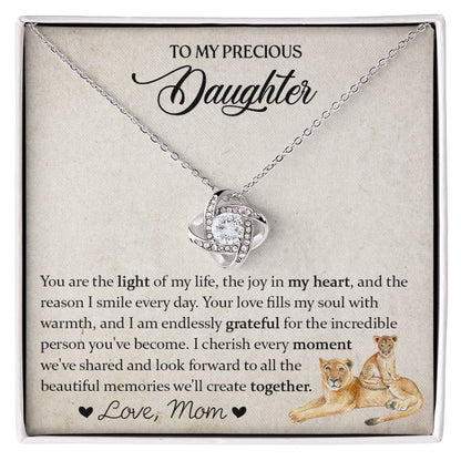 To My Daughter Gift, Daughter Necklace, Daughter Jewelry Gifts from  Mom-[product type]