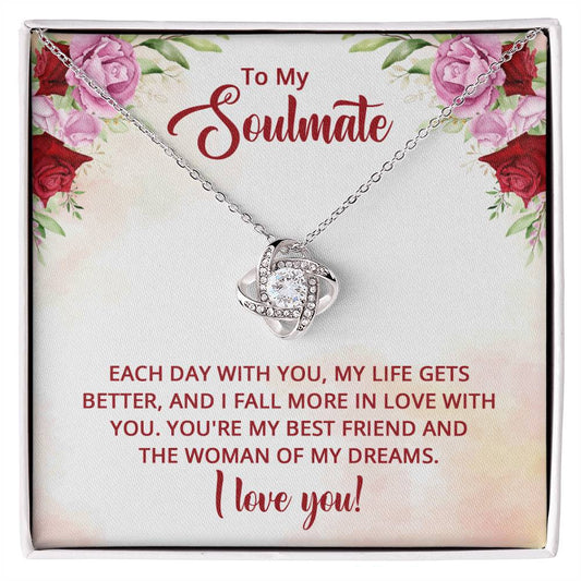 Soulmate Woman of My Dreams Knot Necklace-[product type]