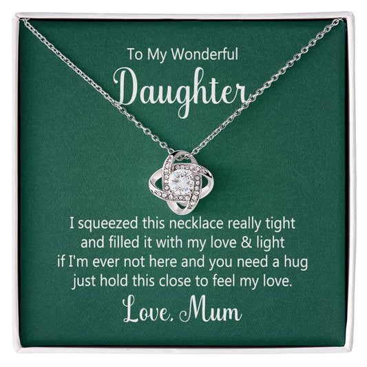 Wonderful Daughter Knot Necklace-[product type]