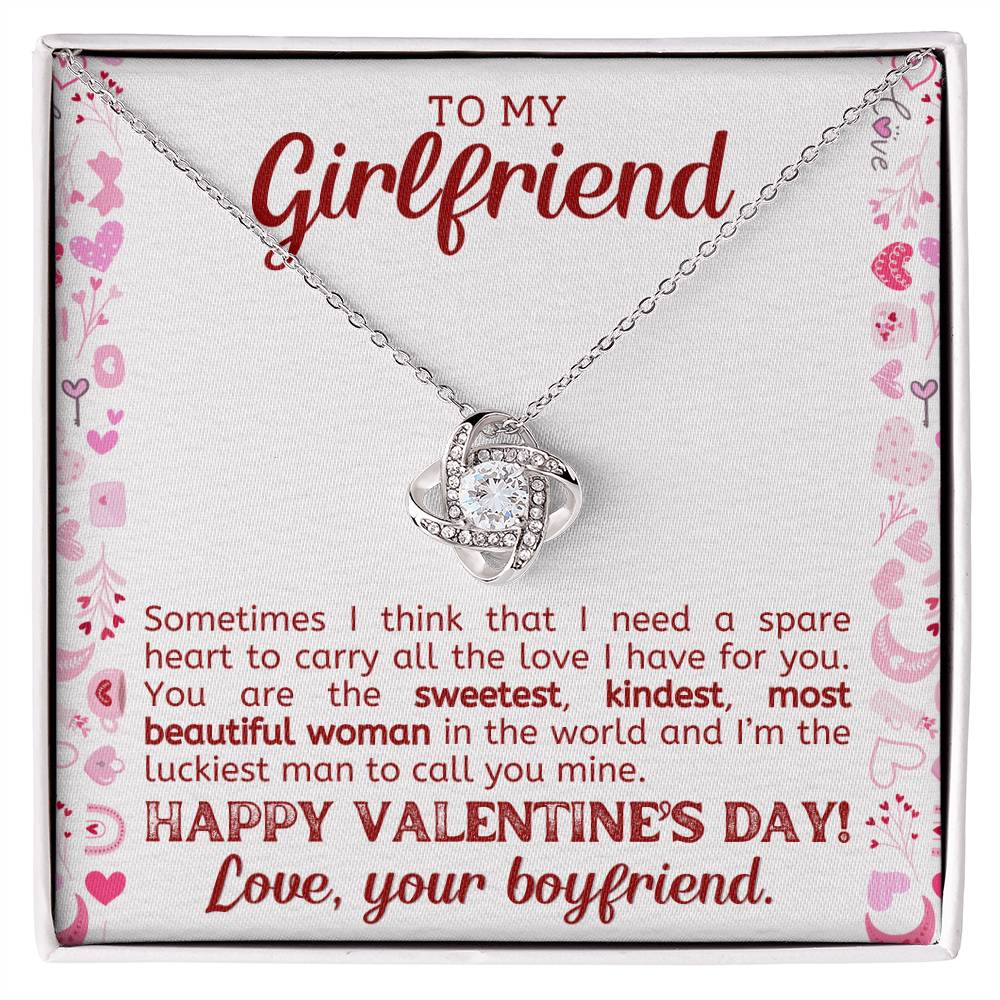 To My Girlfriend Necklace, Necklace Gift For Her, Valentines Gifts For Girlfriend-[product type]