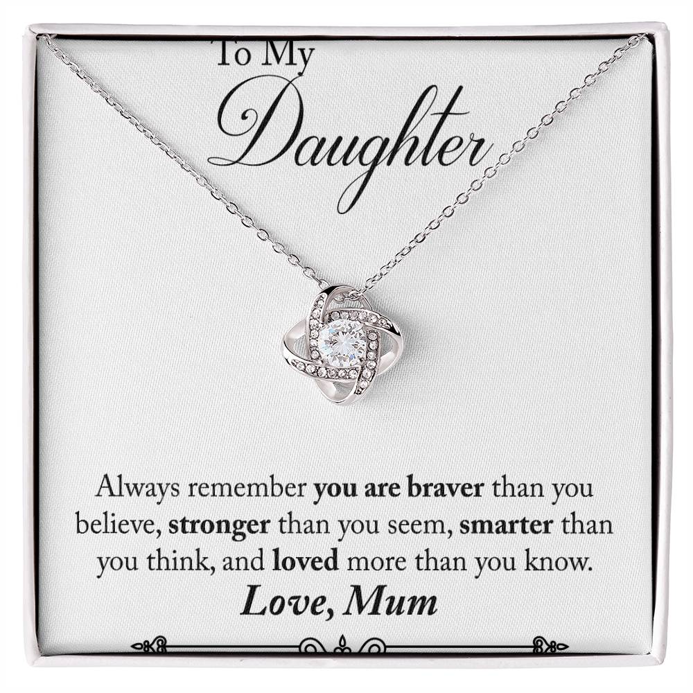 Mum to Daughter Knot Necklace-[product type]