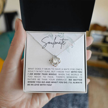 To My Soulmate Necklace, Christmas, Valentine Gift For Her, Gift For Soulmate-[product type]