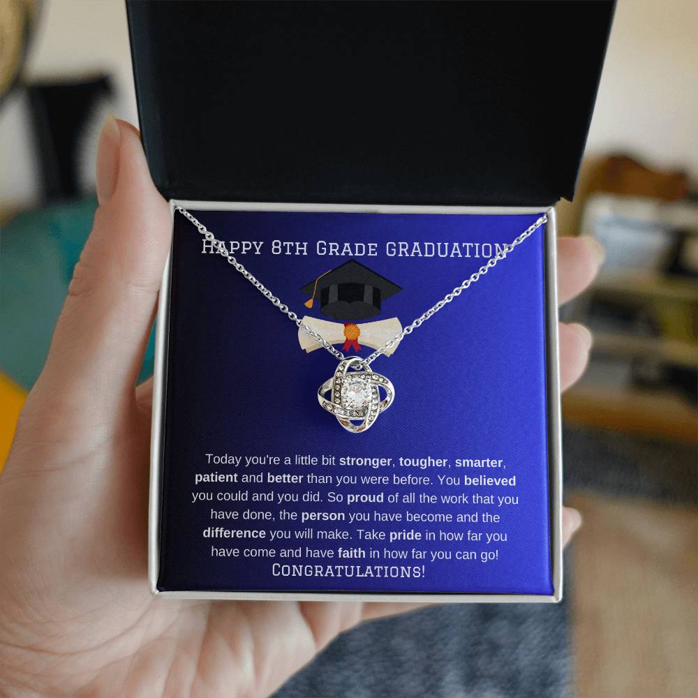 8th Grade Graduation Necklace Gift-[Heartfelt Family Gift]