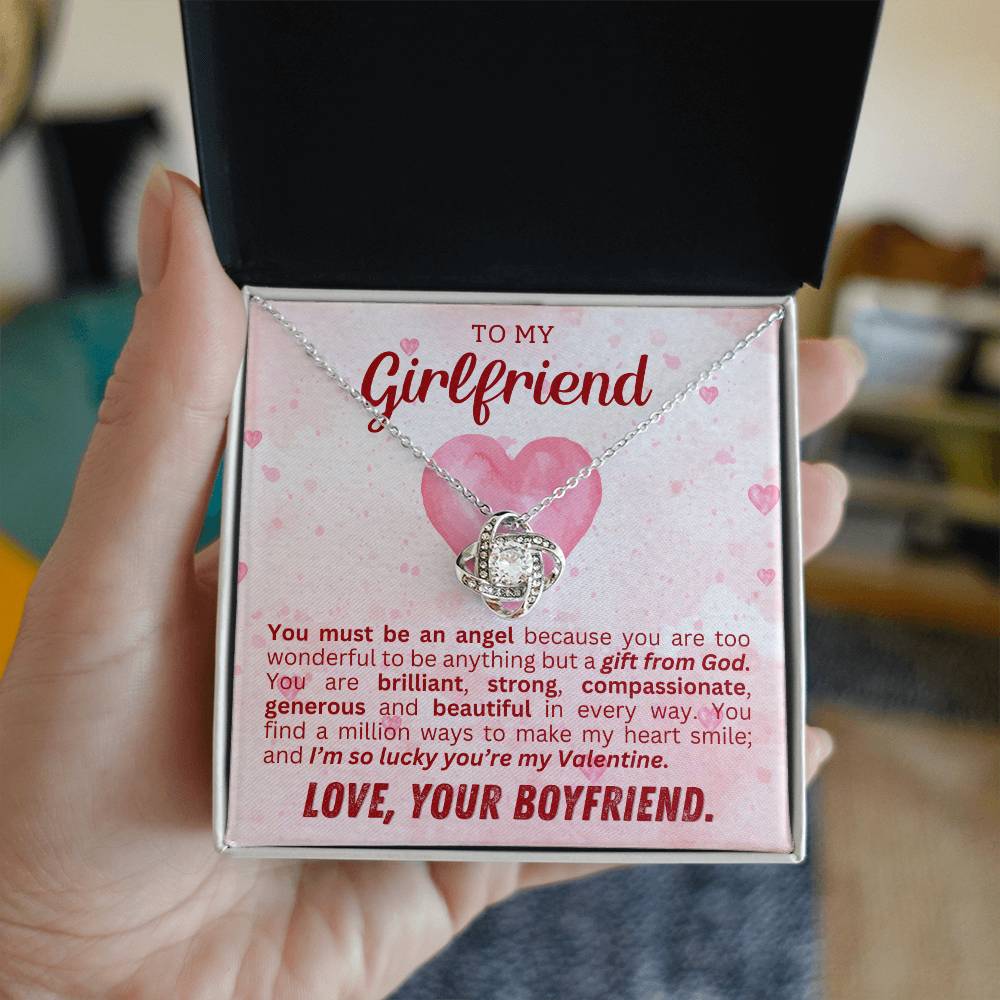 To My Girlfriend Necklace, Necklace Gift For Her, Valentines Gifts For Girlfriend-[product type]