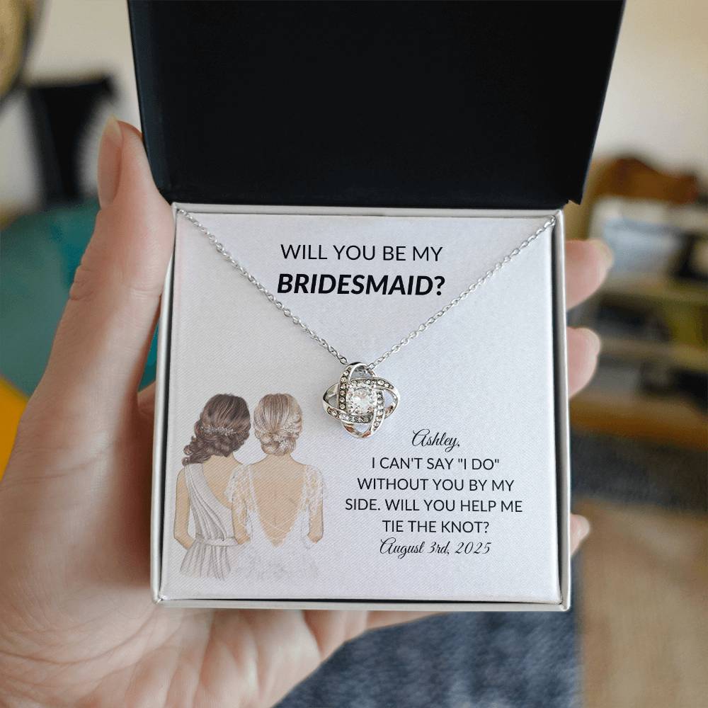 Personalized Bridesmaid Proposal Necklace Gift-[product type]