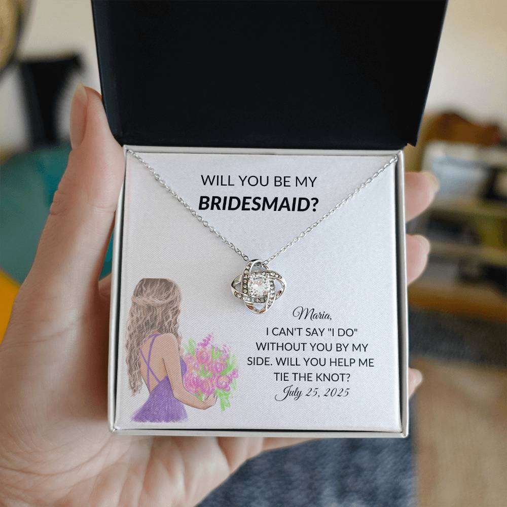 Personalized Bridesmaid Proposal Necklace Gift-[product type]