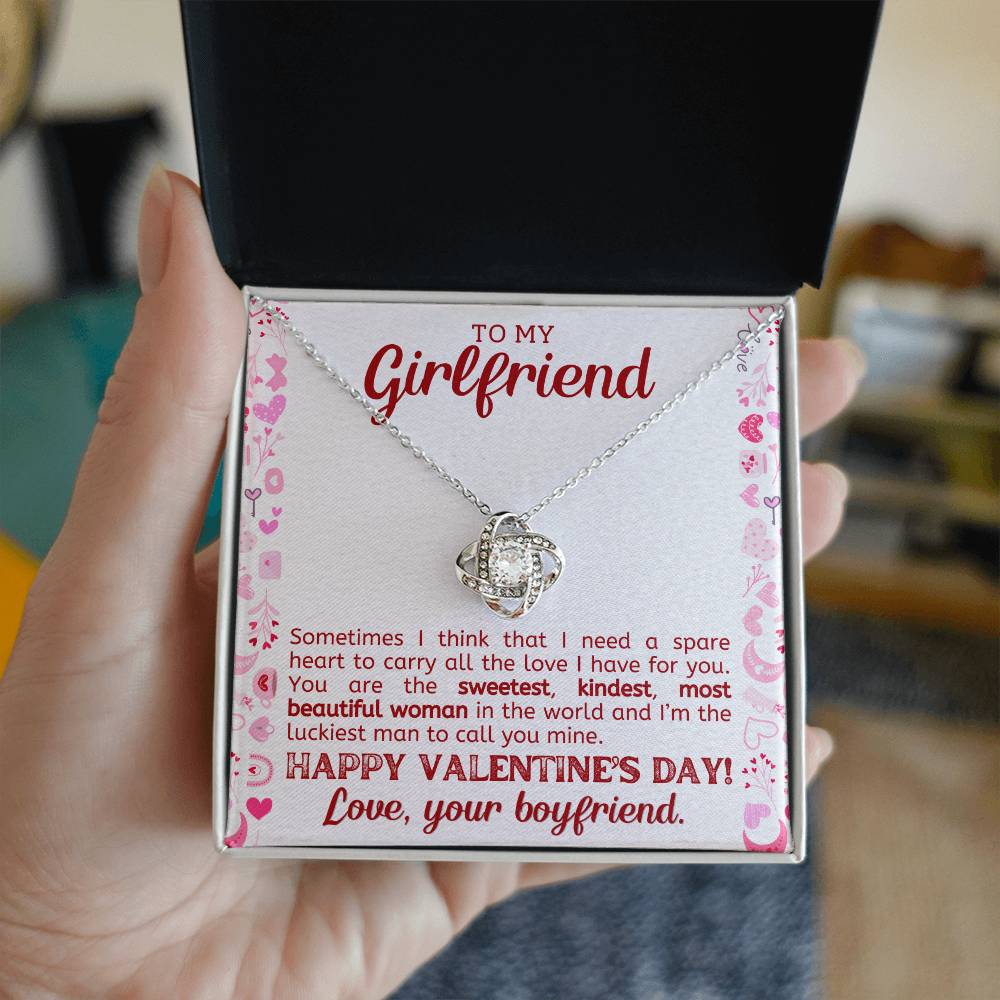 To My Girlfriend Necklace, Necklace Gift For Her, Valentines Gifts For Girlfriend-[product type]