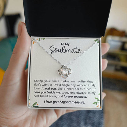 To My Soulmate Necklace, Christmas, Valentine Gift For Her, Gift For Soulmate-[product type]