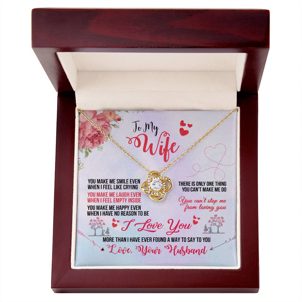 Wife Smile Knot Necklace-[product type]