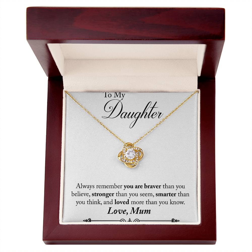 Mum to Daughter Knot Necklace-[product type]