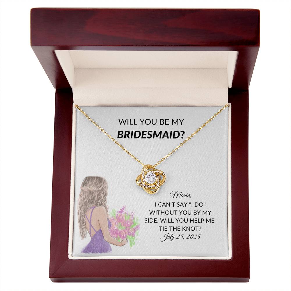 Personalized Bridesmaid Proposal Necklace Gift-[product type]