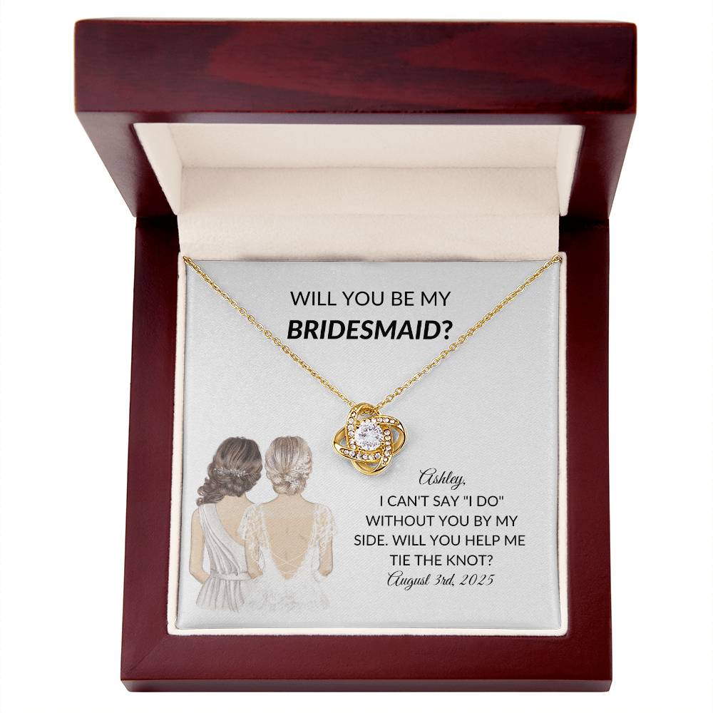 Personalized Bridesmaid Proposal Necklace Gift-[product type]