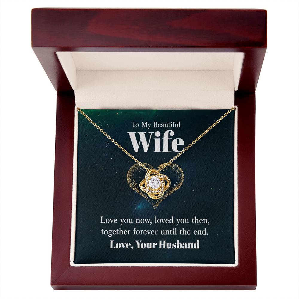 Wife Love You Til The End Knot Necklace-[product type]