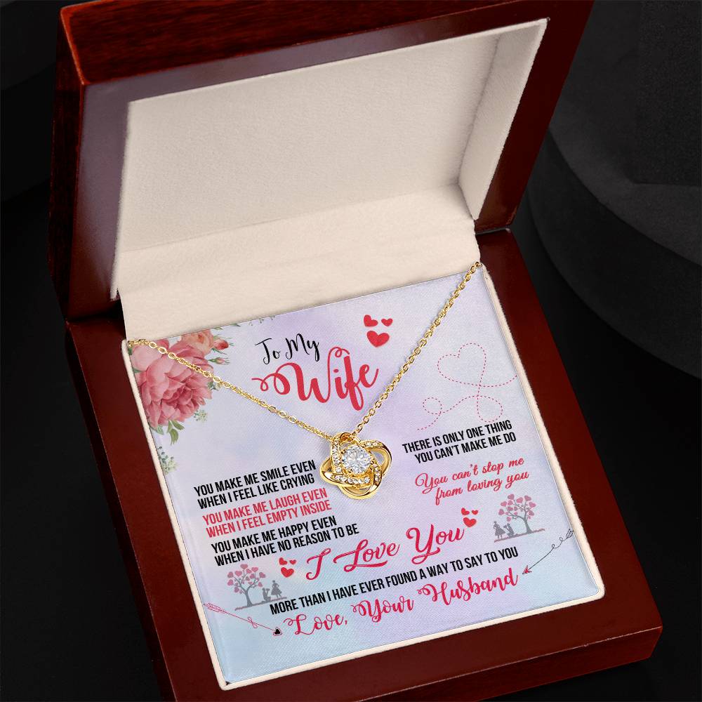 Wife Smile Knot Necklace-[product type]