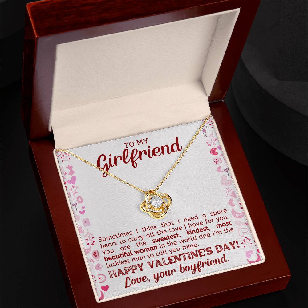 To My Girlfriend Necklace, Necklace Gift For Her, Valentines Gifts For Girlfriend-[product type]