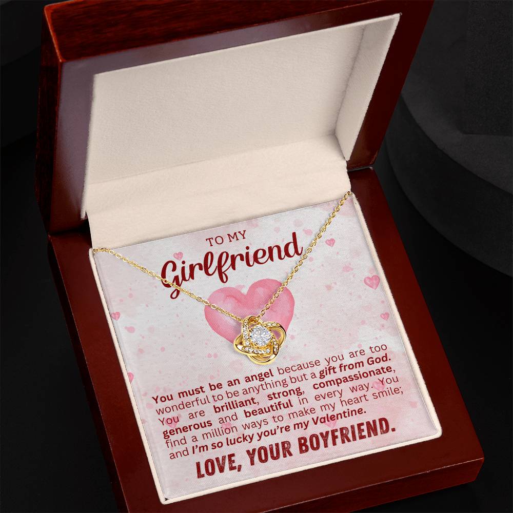 To My Girlfriend Necklace, Necklace Gift For Her, Valentines Gifts For Girlfriend-[product type]