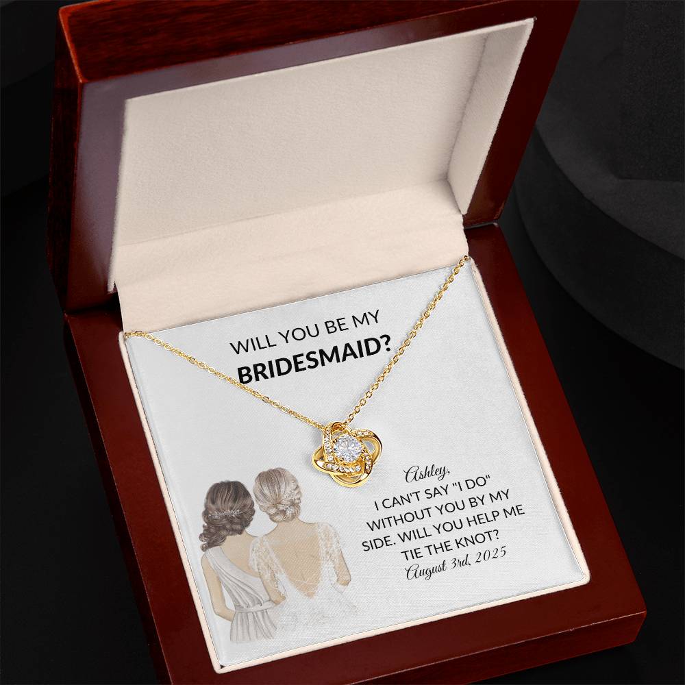 Personalized Bridesmaid Proposal Necklace Gift-[product type]