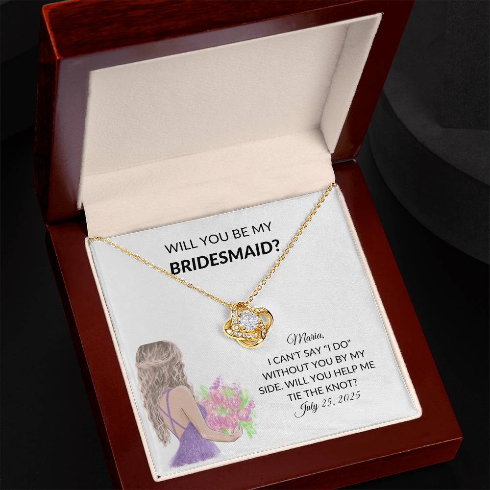 Personalized Bridesmaid Proposal Necklace Gift-[product type]