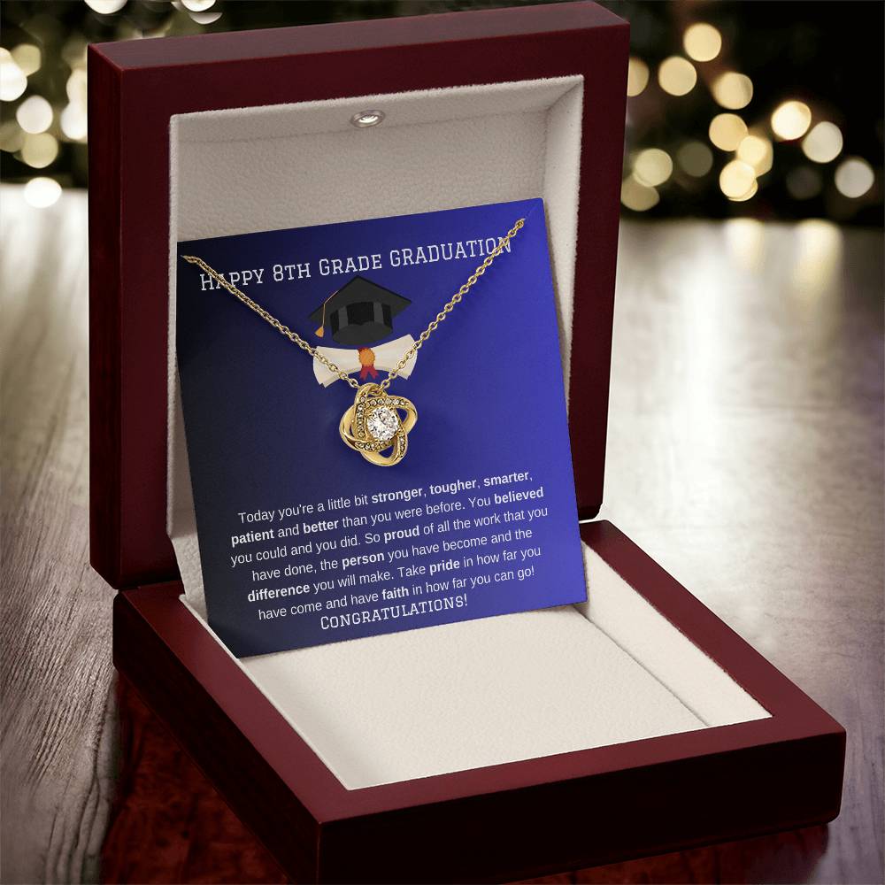 8th Grade Graduation Necklace Gift-[Heartfelt Family Gift]