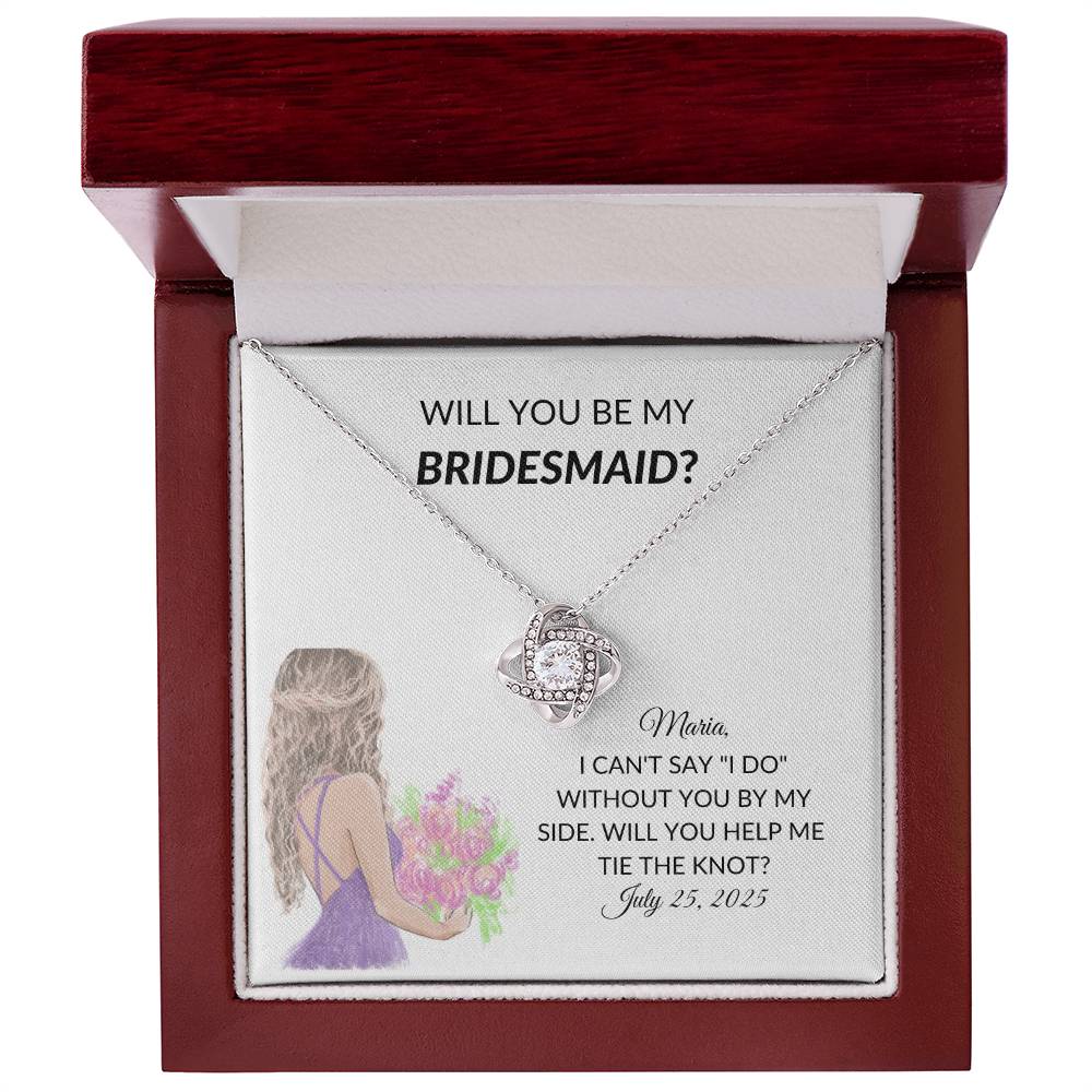 Personalized Bridesmaid Proposal Necklace Gift-[product type]